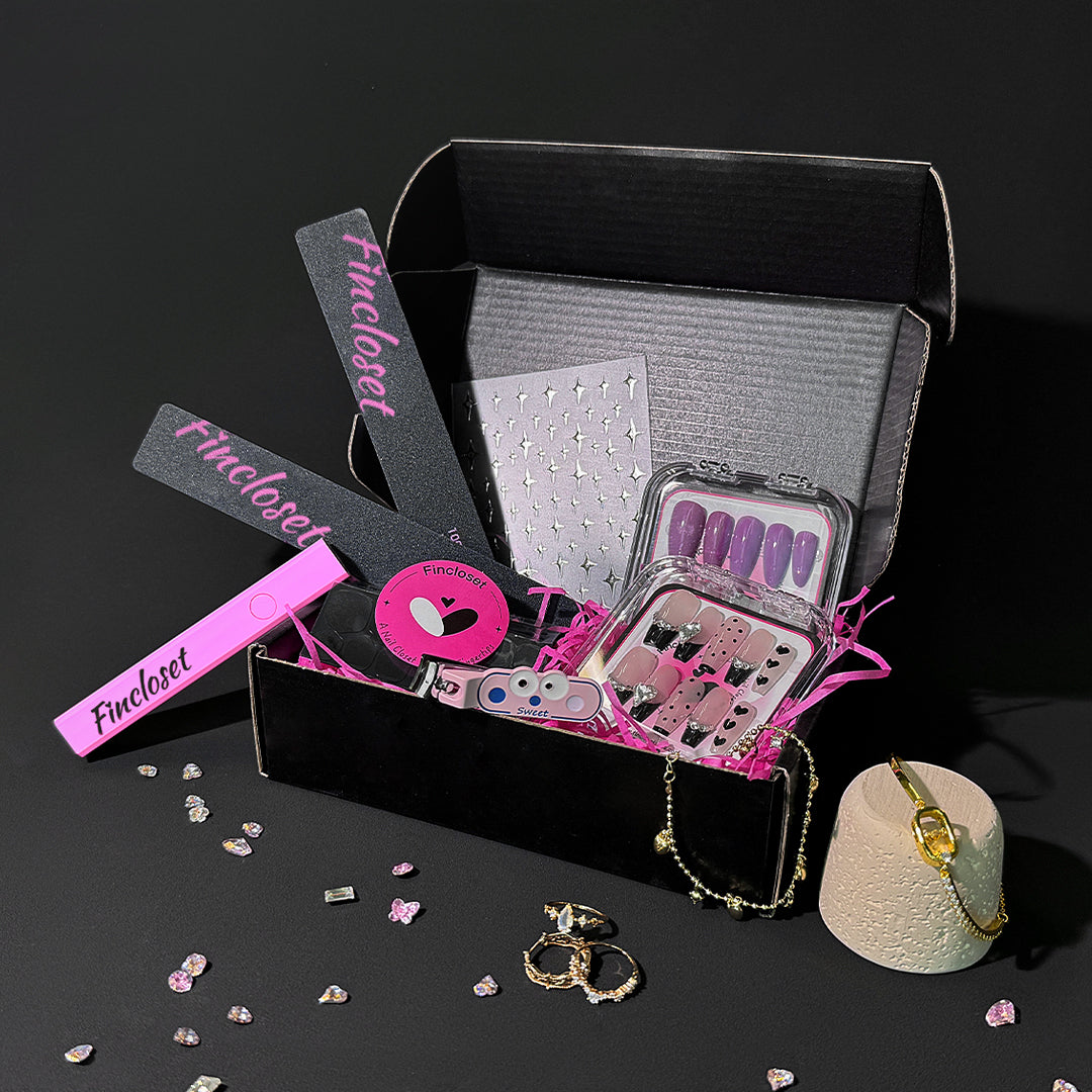  Subscribe to Fincloset’s nail box and receive a handpicked selection of premium press-on nails, care tools, and stylish accessories delivered to your door. Unbeatable value, fabulous nails!